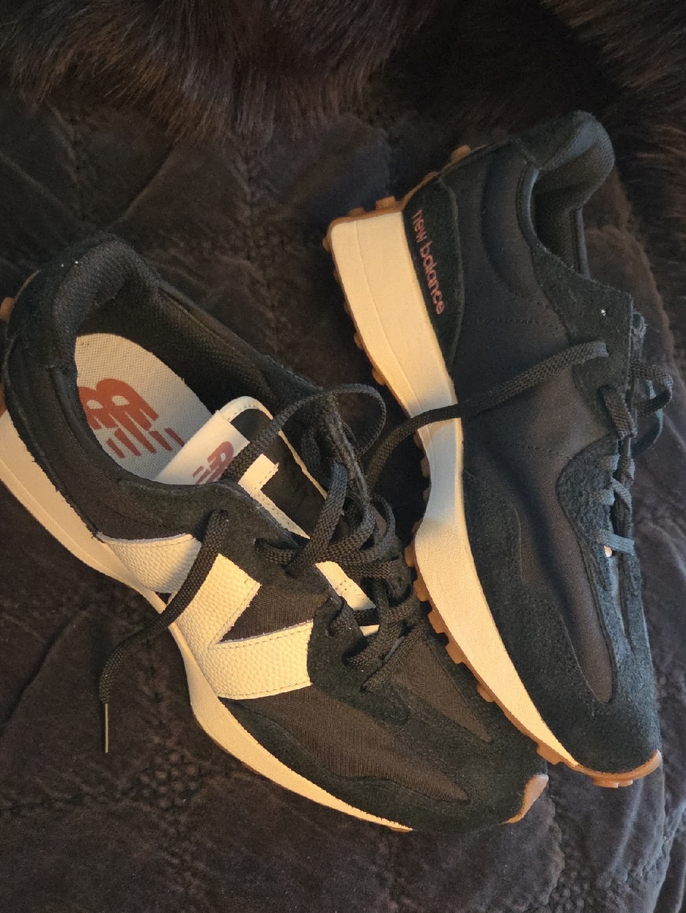 New Balance Black and White Retro Trail Runners